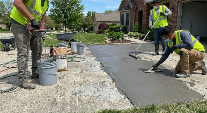 Garage Concrete Resurfacing in West Des Moines, IA