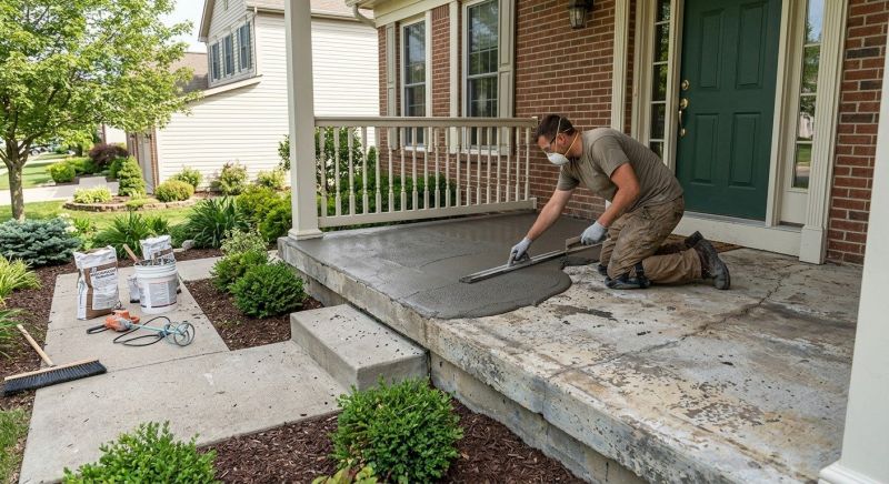 Basement Concrete Resurfacing in West Des Moines, IA