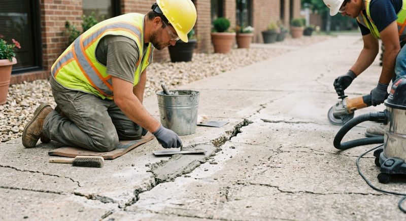 Concrete Crack Sealing in West Des Moines, IA