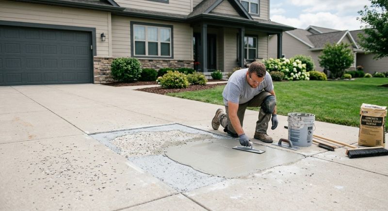 Concrete Driveway Patching in Des Moines, IA