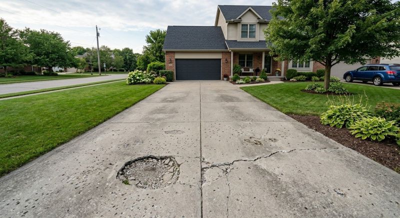 Concrete Driveway Patching in West Des Moines, IA