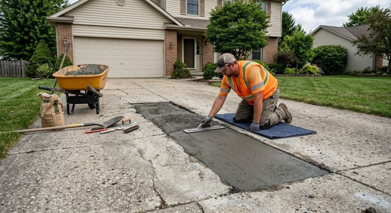Concrete Driveway Patching in Corpus Christi, TX