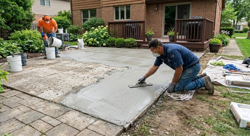 Concrete Patio Refinishing in Corpus Christi, TX