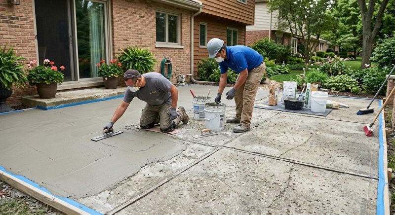 Concrete Patio Refinishing in Miami Dade County, FL