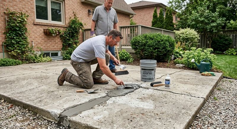 Concrete Patio Repair in West Des Moines, IA