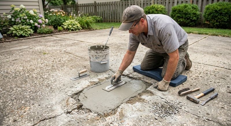 Concrete Patio Repair in Des Moines, IA