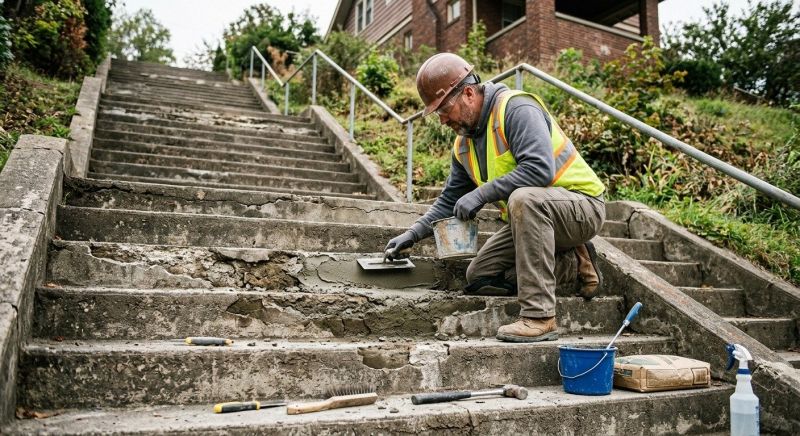 Concrete Stairs Repair in Corpus Christi, TX