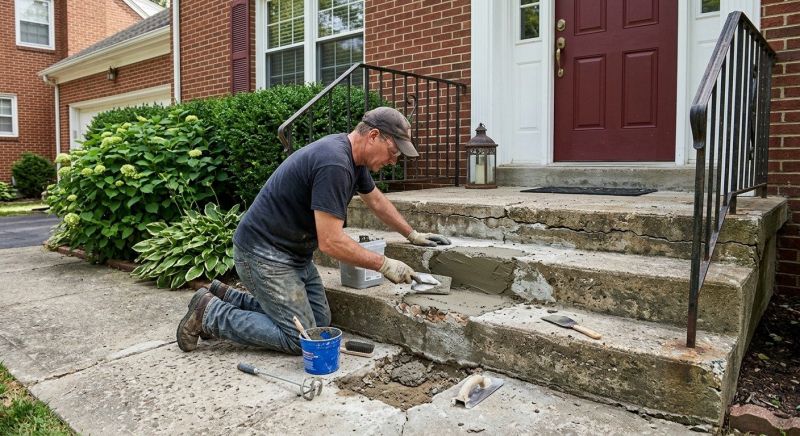 Cracked Stairs Repair in Miami Dade County, FL