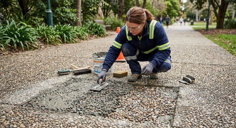 Exposed Aggregate Repair in Corpus Christi, TX