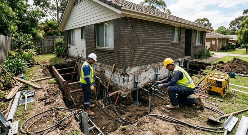 Foundation Settlement Repair in Columbus, OH