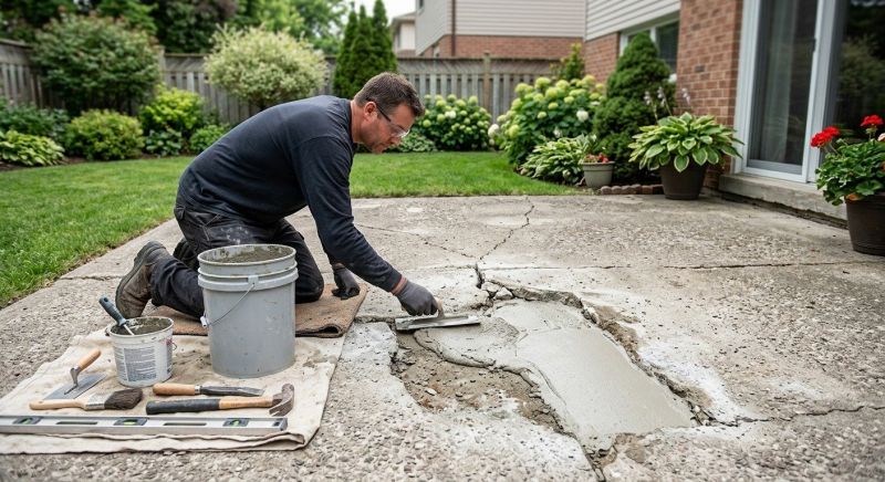 Patio Slab Repair in Albany, NY