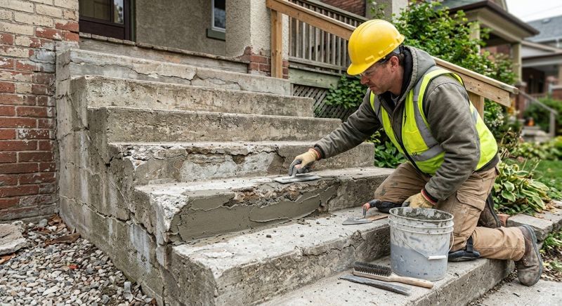 Patio Stairs Repair in West Des Moines, IA